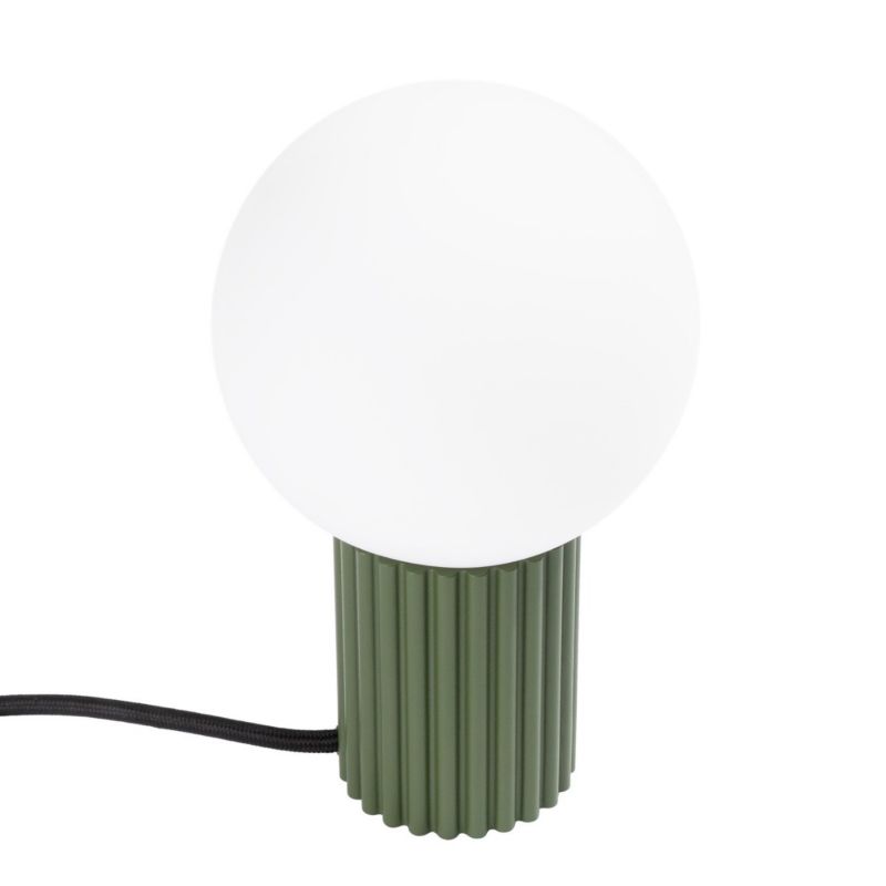 Lampa biurkowa Sollux Lighting Halo zielony oliwkowo-biała 1 x G9 x 8W IP20 wym: 19 x 12 x 12 cm szkło - 1 szt.