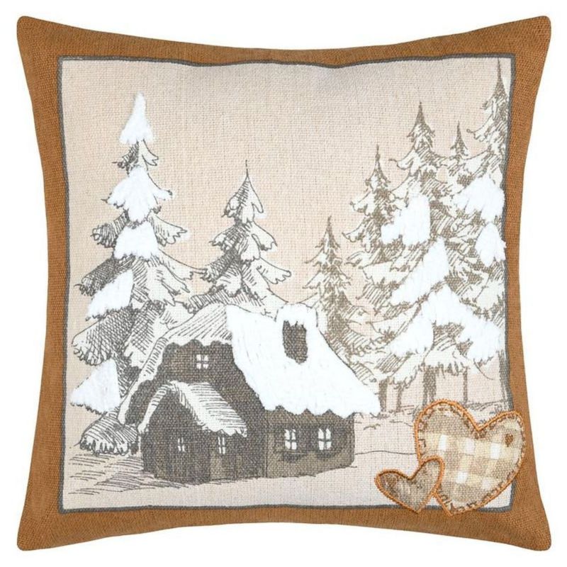 Poduszka Wildforest STOF dekoracyjna 45x45 cm Las brązowa1 szt.