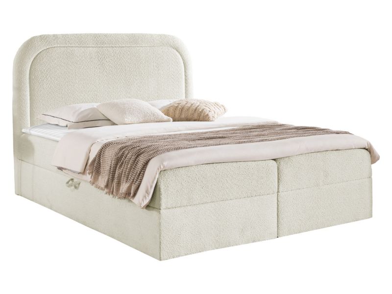 Łoże kontynentalne MIRJAN 24 Bonito 160x200 + topper śmietankowy 1 szt.