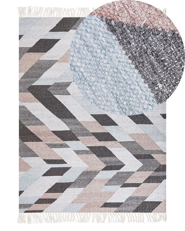 Dywan z juty 140 x 200 cm wielokolorowy Nakkas 1 szt.