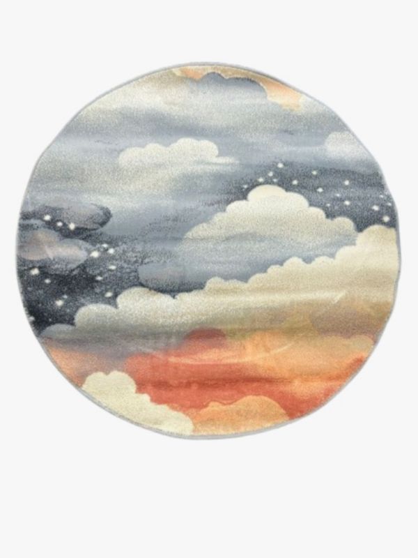 Dywan dziecięcy Tarkett Sunny Kids 08 KRK, wzór chmurki, 120x120 cm, 1 szt.