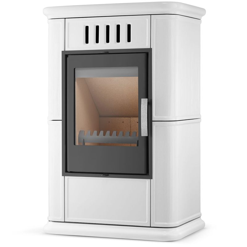 Piec kominek kaflowy piecyk koza wkład kominkowy OLBIA Ivory 7,5 kW z dolotem powietrza 1 szt