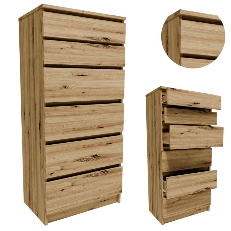 Komoda Matkam szafka K606ART regał 60cm dąb artisan 1 szt.