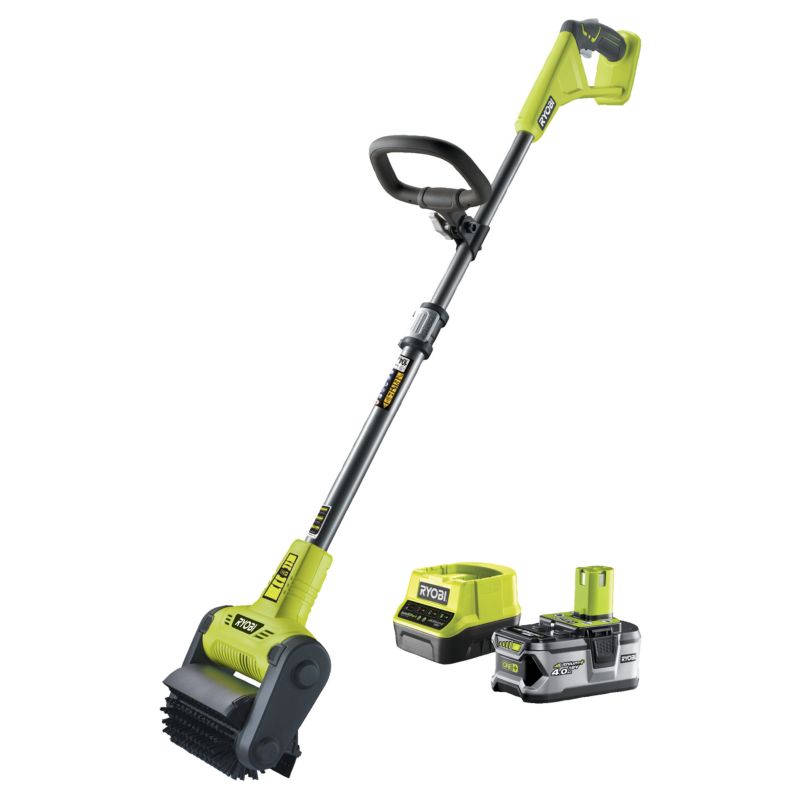Zestaw Akumulatorowe Narzędzie do Czyszczenia Tarasów RYOBI 18V z Akumulatorem 4.0Ah i Ładowarką 1 szt.