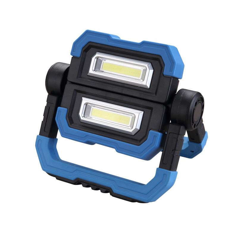 Naświetlacz Lampa LED XUDO 2x5W 4500K Biały neutralny IP54 Powerbank USB Niebiesko-Czarny 1 szt.