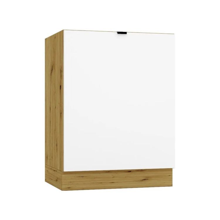 Szafka pod zlew Stolkar GIANNA D60ZL P/L biała alaska/dąb artisan 1 szt