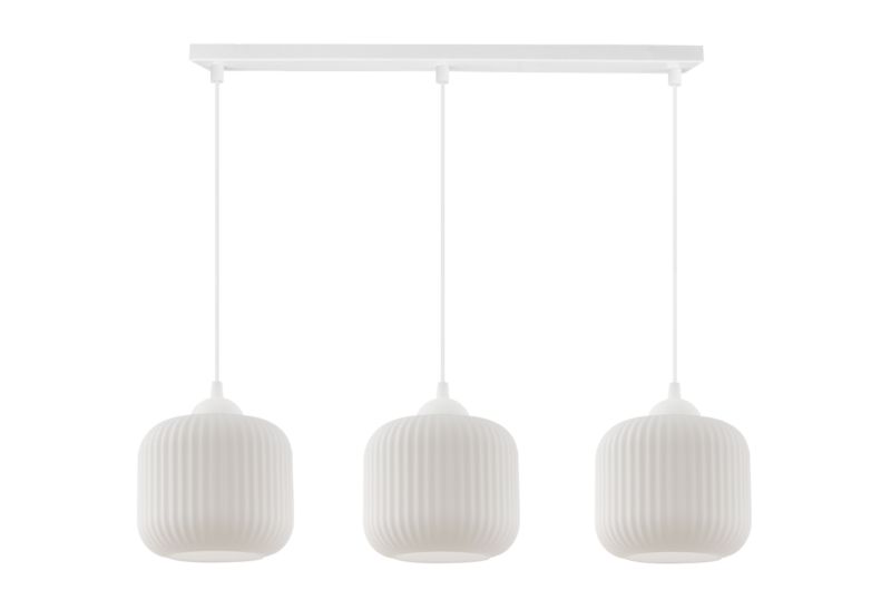 Lampa sufitowa wisząca Light Home LH Riffle Walec 3x E27 60W biały 1szt.