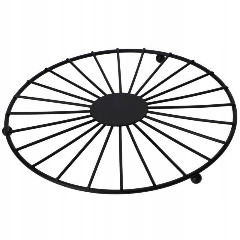 Podstawka KADAX metalowa Na Stół Pod Naczynia Czarna 1szt.