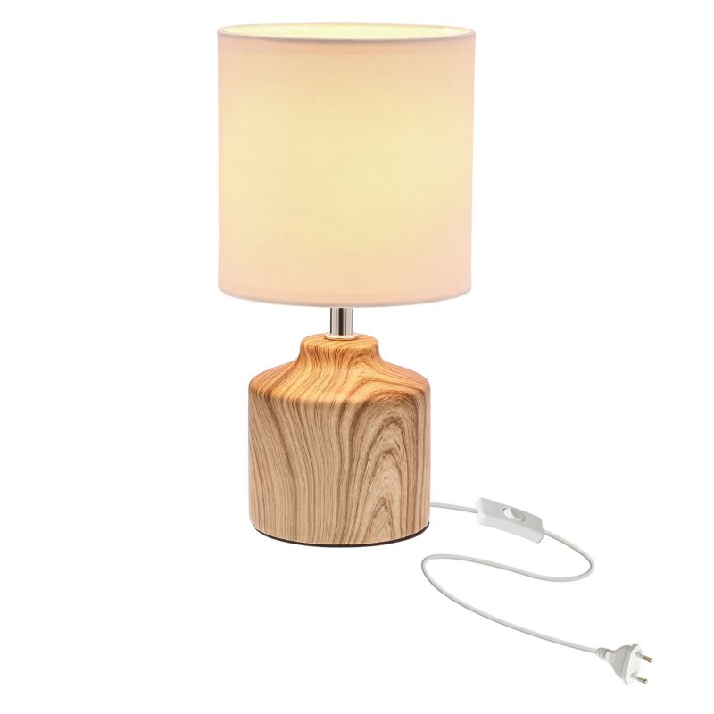 Lampa stołowa Minos 1 x E14 brązowa