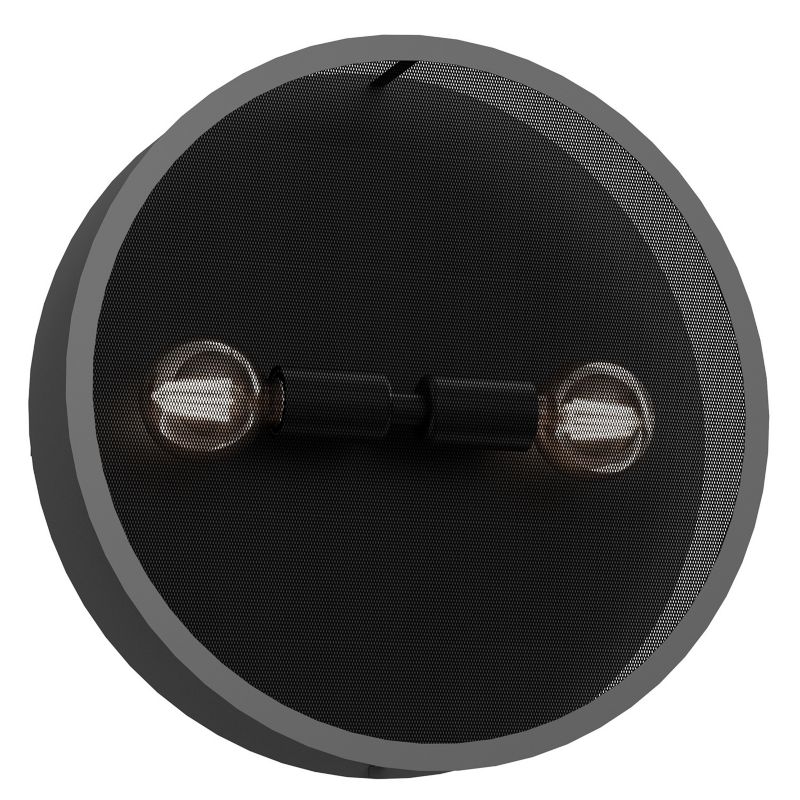 Kinkiet ścienny Luminex Rumo czarny mat 2 x E27 x 15W IP20 wym: 42 x 42 x 11 cm - 1 szt.