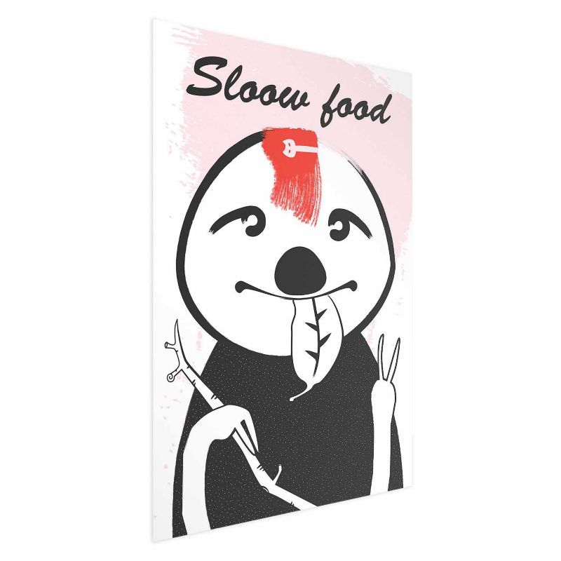 Plakat Artgeist Leniwiec trendsetter 60x90 cm bez ramy 1 szt