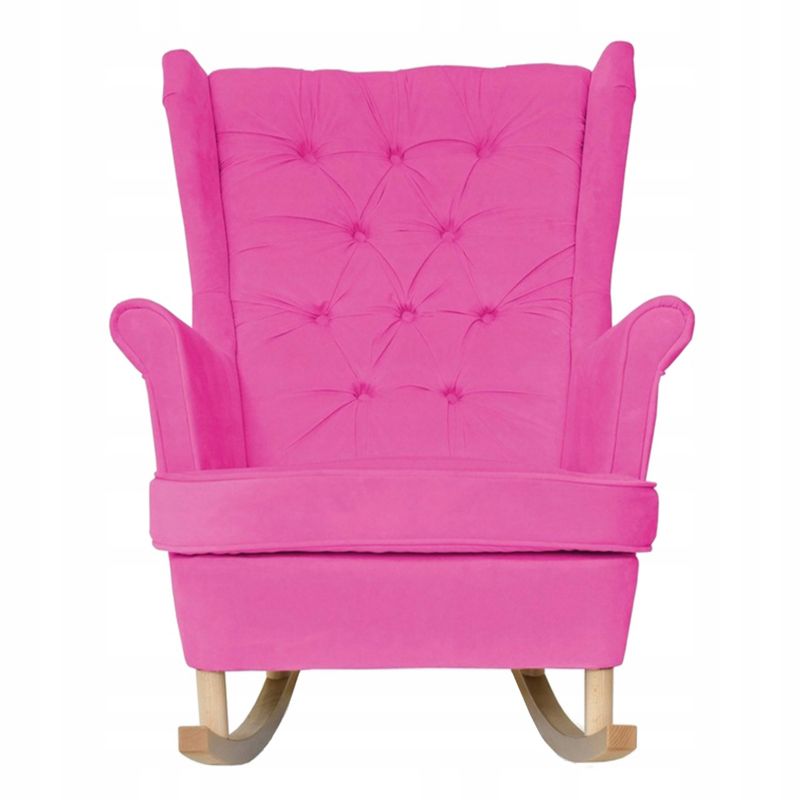 Fotel uszak do salonu bujany Family Meble Gaja róż pudrowy 1szt