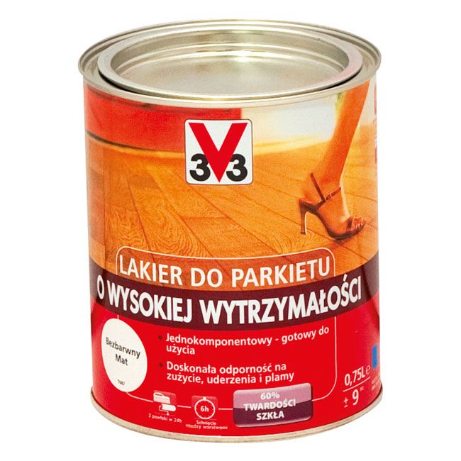 Lakier do parkietu V33 mat 0,75 l