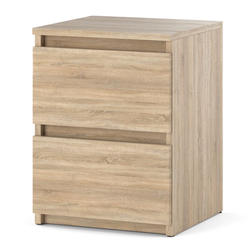 Szafka Nocna Hurtownia-Mebli Szuflady 2 Hugo Max 40cm Dąb Sonoma Dąb Sonoma 40x40x53.5 cm 1szt.