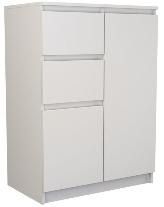 Komoda Topeshop Szafka 2D2S Biała 40x70x97 cm 1 szt.