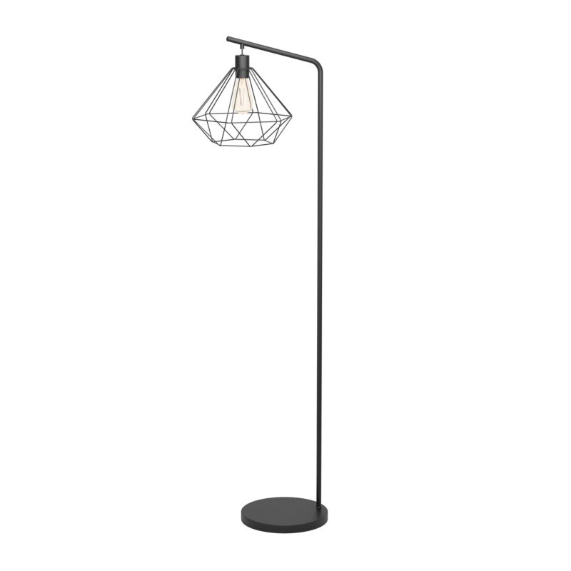 Lampa podłogowa GoodHome Smertrio 1-punktowa E27 czarna