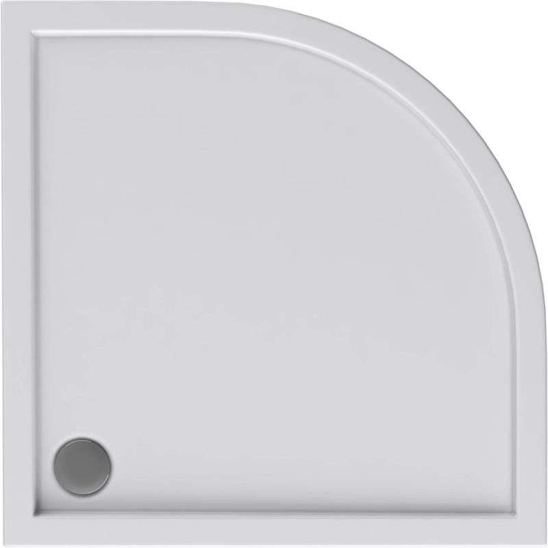 Brodzik akrylowy Schedpol Atla półokrągły 90 x 90 x 4,5 cm biały