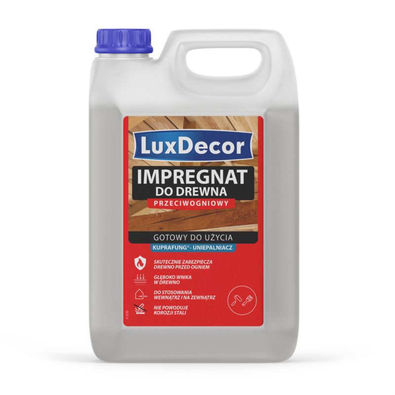 Impregnat do drewna Luxdecor przeciwogniowy bezbarwny 5 kg