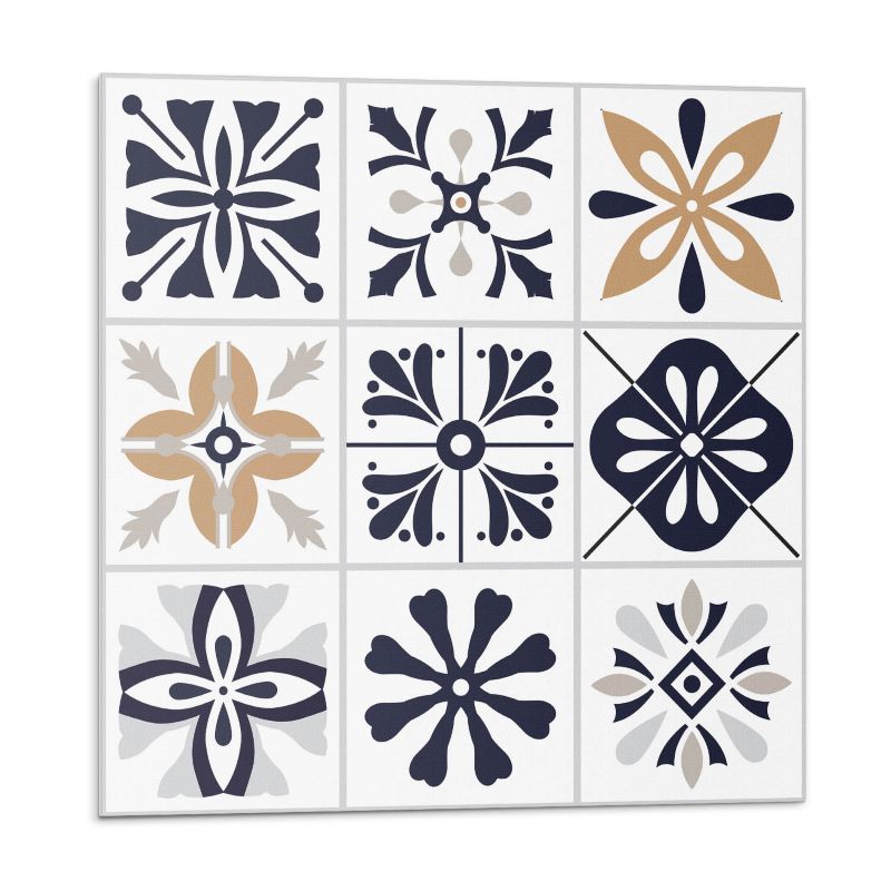 Kafelki samoprzylepne Wallfluent 50x50 cm Stylowe wzory w formie kafli 4 szt.
