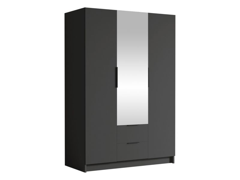 Szafa pokojowa z lustrem MIRJAN 24 Calwi II 150 czarny 1 szt.