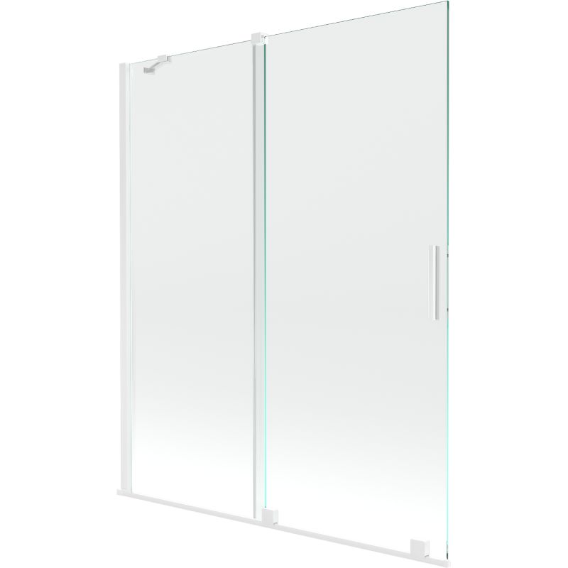 Parawan nawannowy rozsuwany Mexen Velar biały 140x150 cm 1 szt.