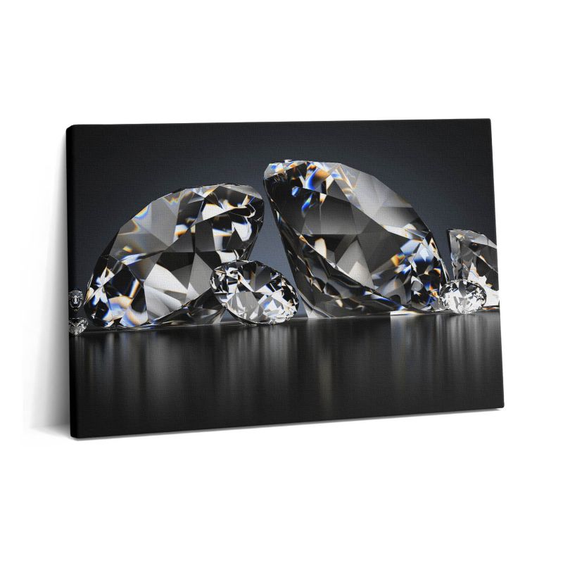 Obraz na płótnie Wallfluent 60x40 cm Lśniące diamenty brylanty 1 szt.