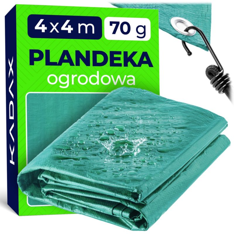 Plandeka KADAX Ogrodowa Mata Osłona Okrycie 4x4m 70G/m2 1szt.