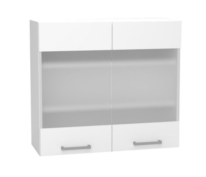 Szafka kuchenna przeszklona 80 Stolkar VITA WS80N biała połysk 1 szt