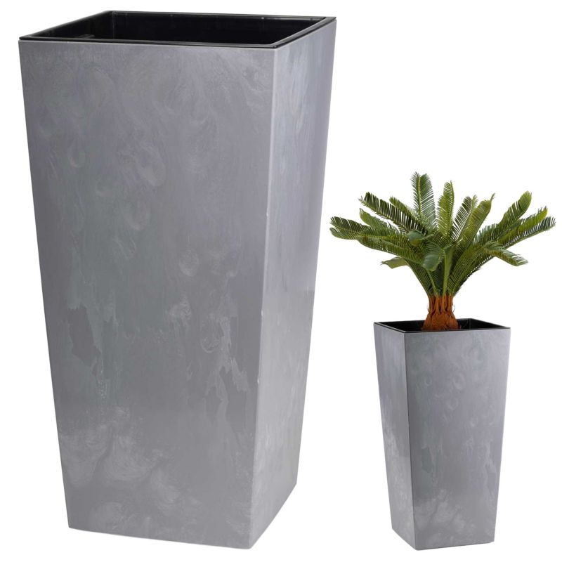 Donica HowHomely Tworzywo Szara 35x67 cm