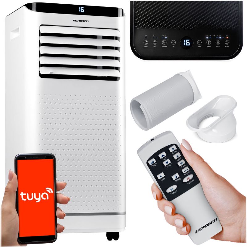 Klimatyzator przenośny Berdsen BD-583 osuszacz 2,6kW 24l/24h 9000BTU WiFi 1szt.
