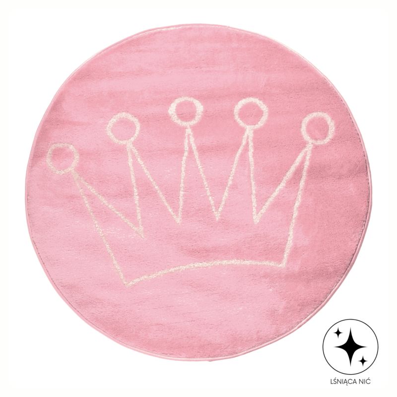 Dywan Sofia dziecięcy Direct Home ang Garden Korona 100 cm 1 szt.