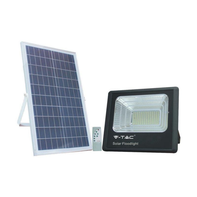 Naświetlacz solarny LED V-TAC czarny LED 40W 4000K 3100lm IP65 wym: 30,4 x 35,3 x 9 cm aluminium - 1 szt.