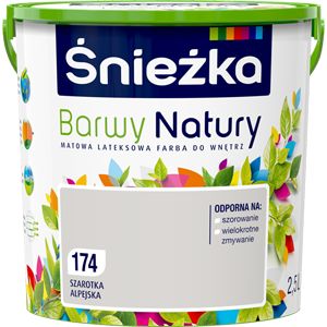 Farba Śnieżka Barwy Natury szarotka alpejska 2,5 l