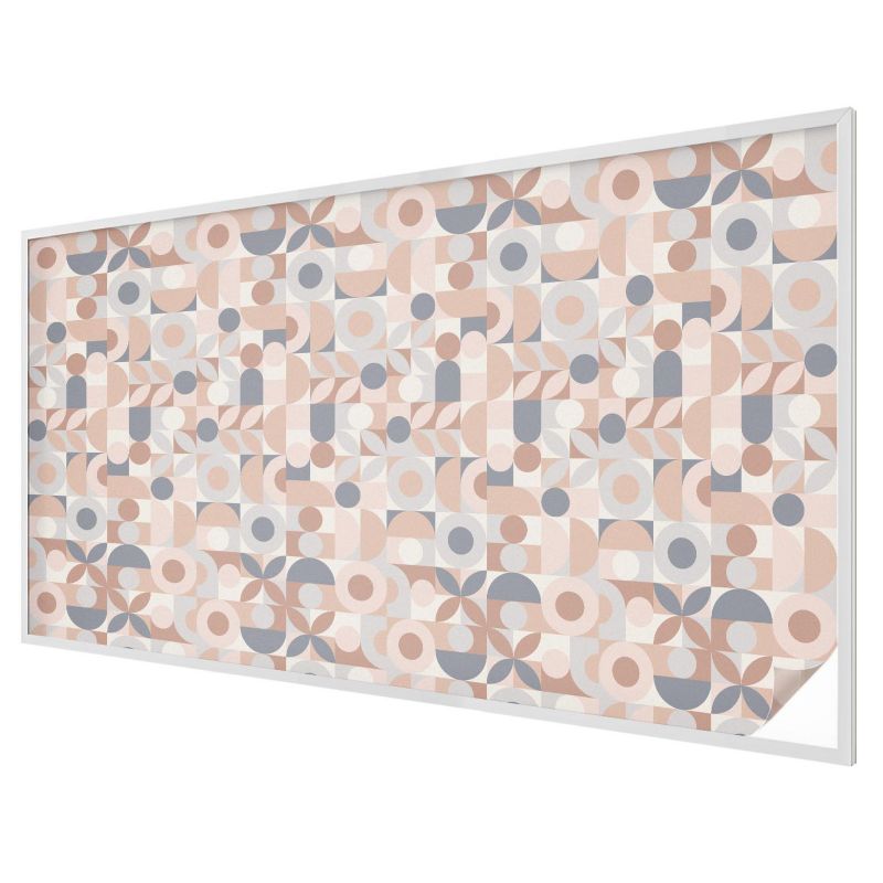 Folia Na Okno Wallfluent 200x116 cm Chroni Prywatność i Zapewnia Dyskrecję Geometryczne kształty harmonia kolorów 1 rol.