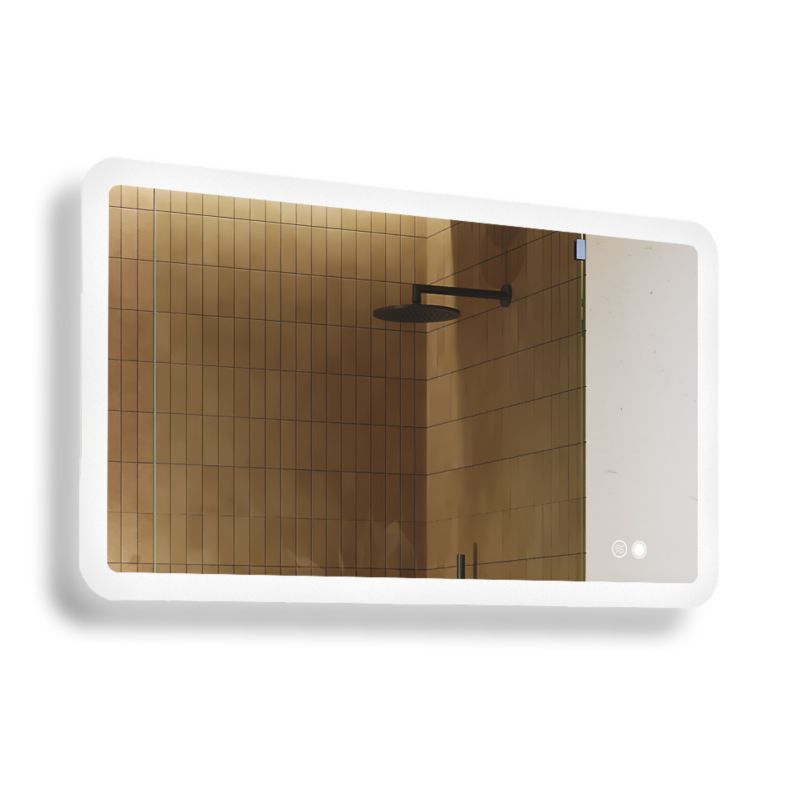 Lustro łazienkowe Artforma 120x70cm zaokrąglone LED Dual włącznik mata grzewcza ZOA141 1szt.