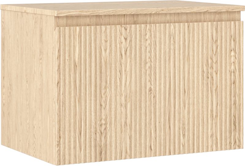 Szafka podumywalkowa Mexen Rivel dąb 70 cm ryflowana z blatem 1 szuflada 1 szt.