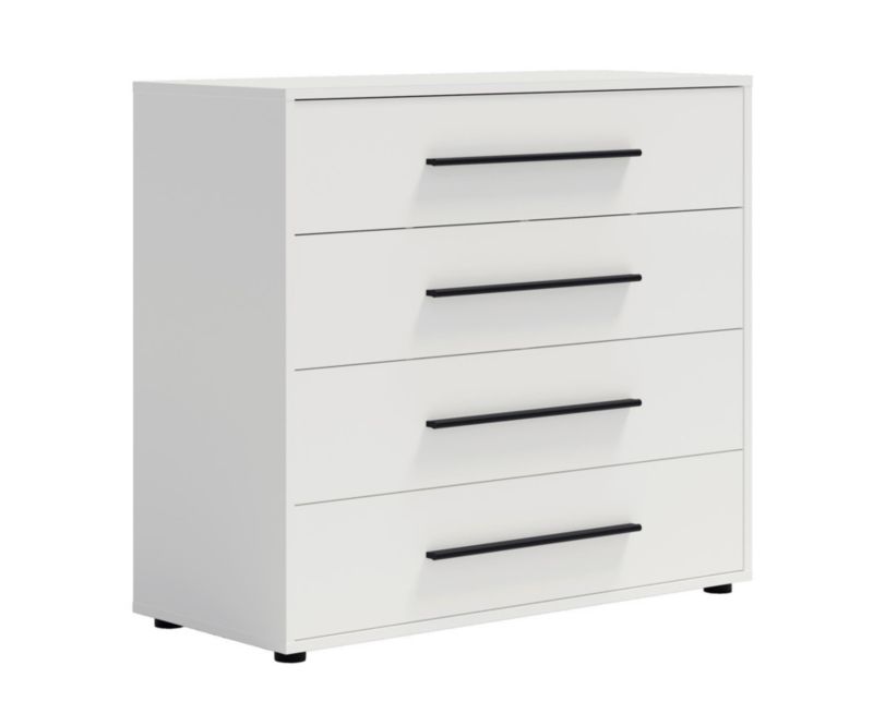Komoda z szufladami Bettso Maxivo nowoczesna do sypialni biały 1szt.