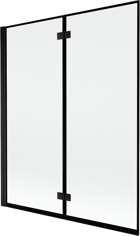 Parawan nawannowy dwuskrzydłowy Mexen Mist czarny 140x150 1 szt