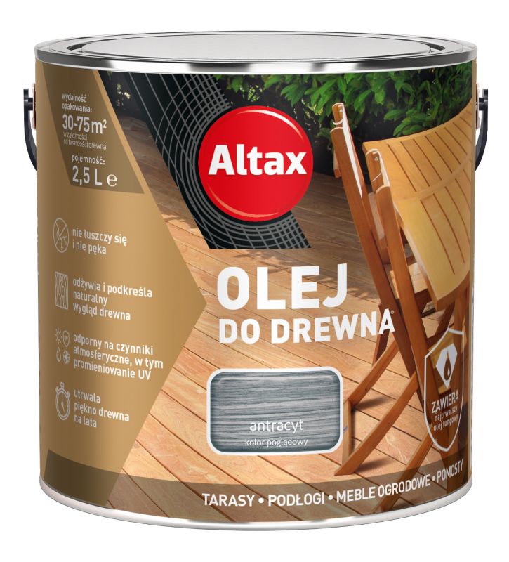 Olej do drewna Altax antracyt 2,5 l