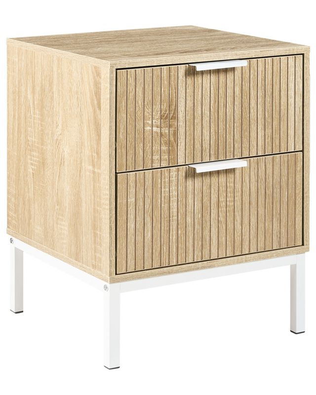 Szafka nocna 2 szuflady Royalla Jasnobrązowy 1 szt.