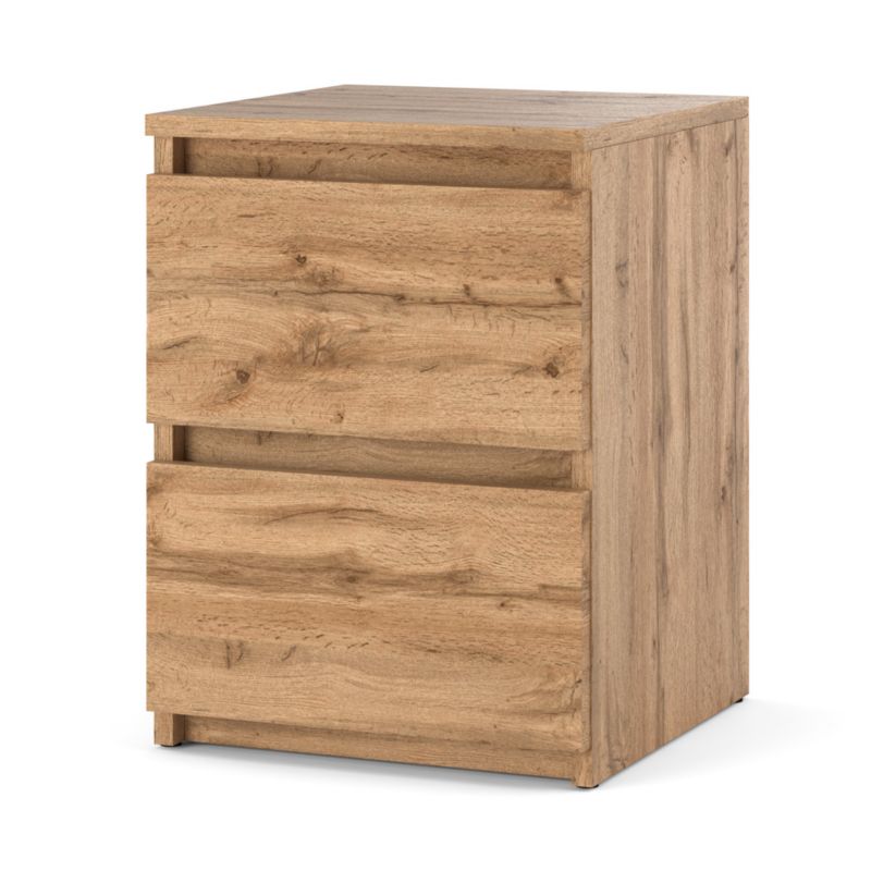 Szafka Nocna Hurtownia-Mebli Szuflady 2 Hugo 30cm Dąb Wotan Dąb Wotan 30x30x40 cm 1szt.