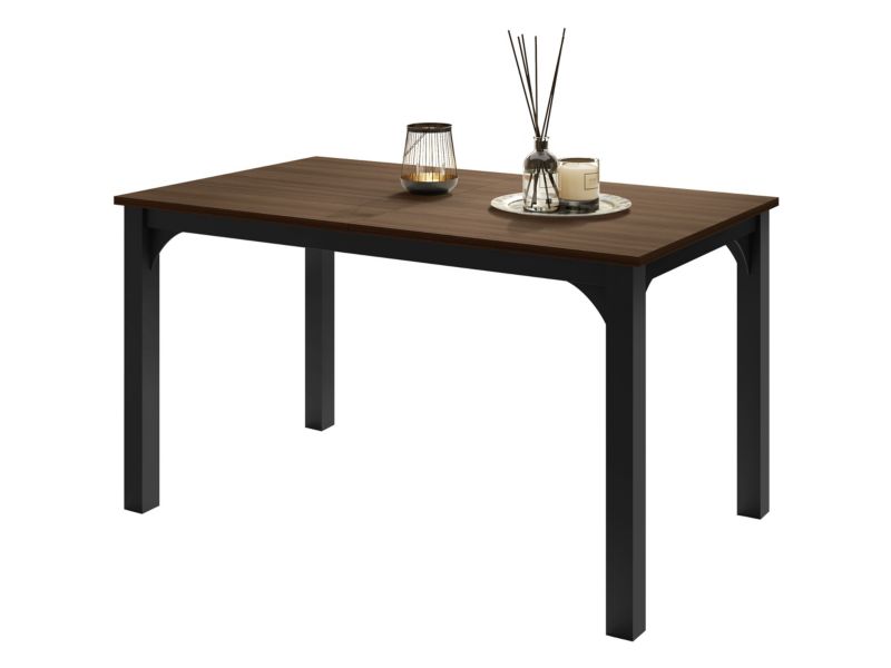 Stół rozkładany MIRJAN 24 Focus 140 czarny/orzech franklin tobacco 1 szt.