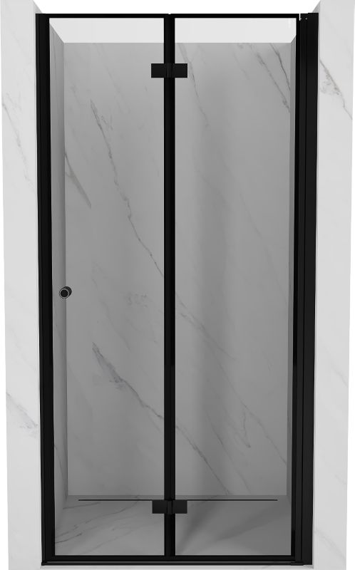Składane drzwi prysznicowe Mexen Mist-F czarne 120 cm 1 szt