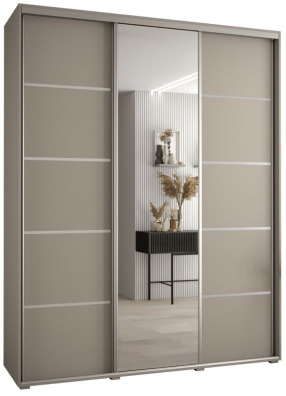 Szafa przesuwna Abiks 45 wysoka Dakota 5 190 kaszmir+kaszmir+srebr 1 szt