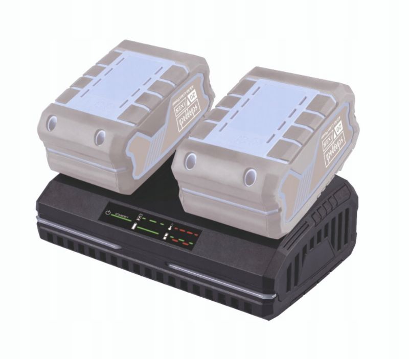 Podwójna ładowarka Scheppach SDBC4.5 20 V IXES 1 szt.