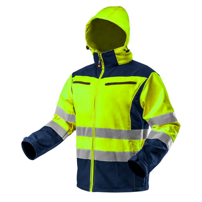 Kurtka softshell NEO TOOLS o intensywnej widzialności rozm. XXXL żółta 1 szt.