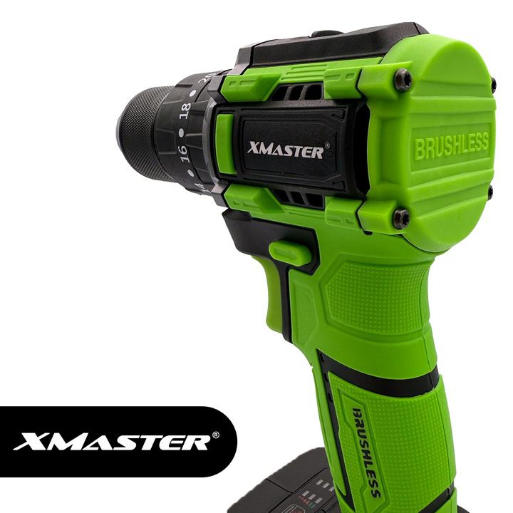 Wiertarko wkrętarka Xmaster bezszczotkowa akumulatorowa udarowa 2xakumulator zestaw 1 szt