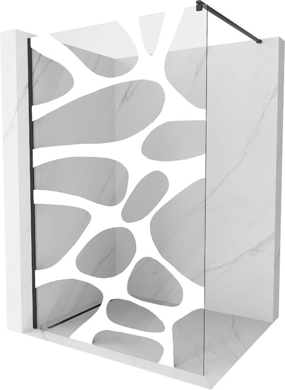 Ścianka prysznicowa walk-in Mexen Kioto biały wzór 120 x 200 cm 800-120-101-70-97 1 szt.