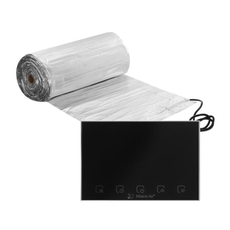 Zestaw mat grzewczych pod panele Mission Air MAL-160 15m² + Aries Czarny 1szt