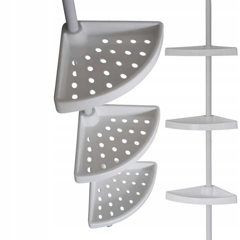 Półka narożna prysznicowa Estiva 250 cm biała 1 szt.